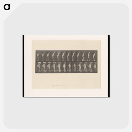 アートポストカード-Hemiplegic Man with Crutch
 - エドワード マイブリッジ Postcard.