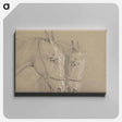 アートパネル-Heads and Necks of Two Horses Wearing Bridles, Right Profiles
 - イェール大学アートギャラリー Canvas.