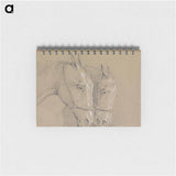 アートメモ帳-Heads and Necks of Two Horses Wearing Bridles, Right Profiles
 - イェール大学アートギャラリー Memo.