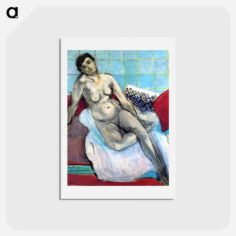 アートポストカード-Grey Nude - アンリ マティス Postcard.