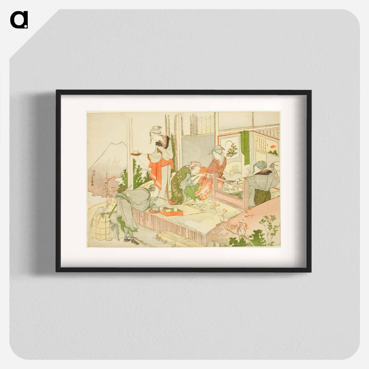 An Artisan's Shop - Katsushika Hokusai Poster.