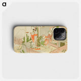 An Artisan's Shop - Katsushika Hokusai Phone Case.