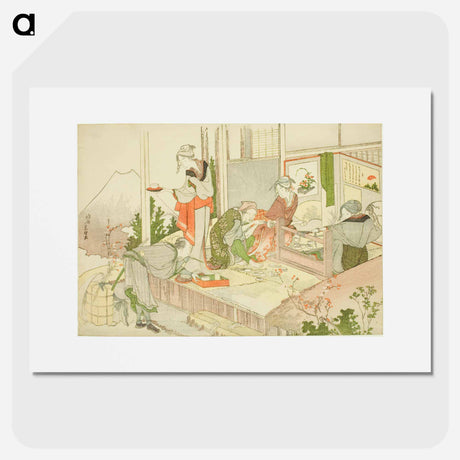 アートポスター-An Artisan’s Shop - 葛飾 北斎 Poster.
