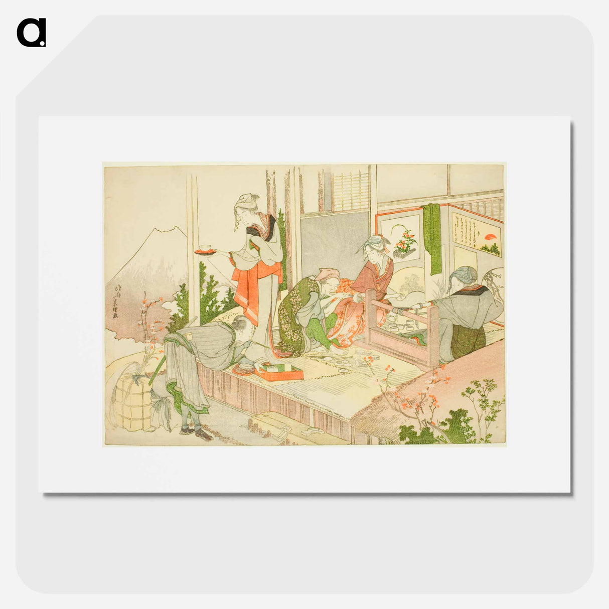 An Artisan's Shop - Katsushika Hokusai Poster.