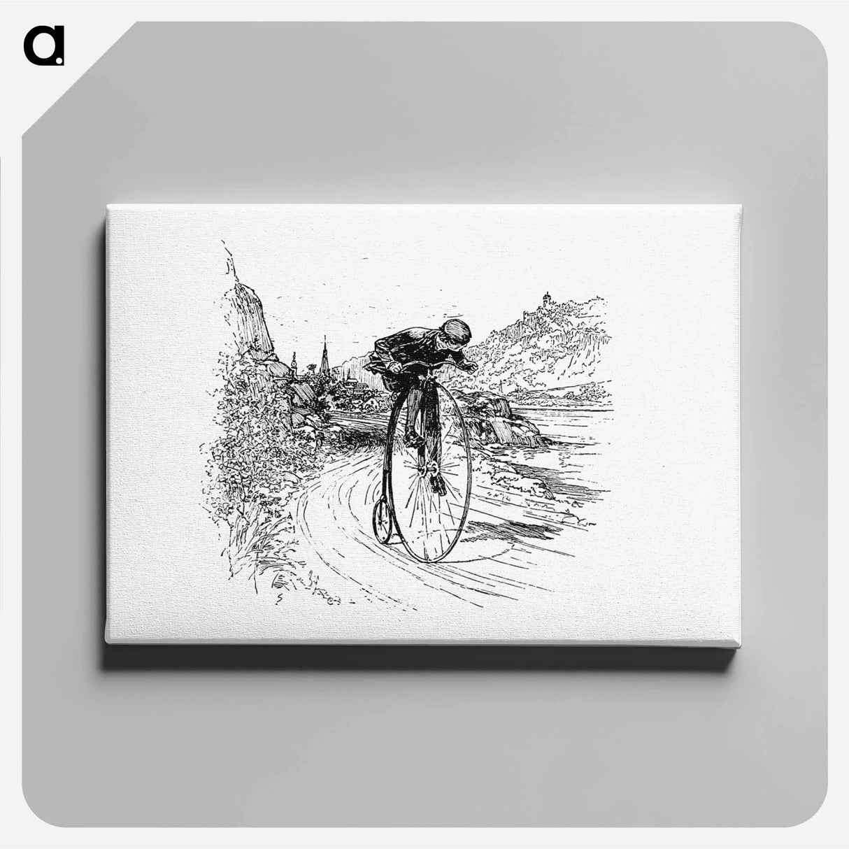 アートパネル-Big Wheel Cyclist
 - 大英図書館 Canvas.