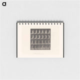 アートメモ帳-Woman Grasping Her Dress
 - エドワード マイブリッジ Memo.