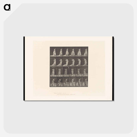 アートポストカード-Woman Grasping Her Dress
 - エドワード マイブリッジ Postcard.