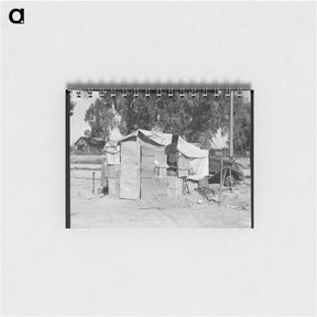 アートメモ帳-House in camp of carrot pullers - ドロテア ラング Memo.