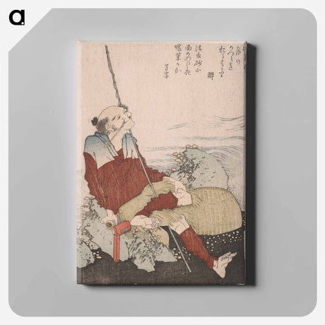 アートパネル-Self-Portrait as a Fisherman - 葛飾 北斎 Canvas.