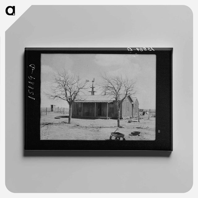 アートパネル-Abandoned House and Cornfield
 - ラッセル リー Canvas.