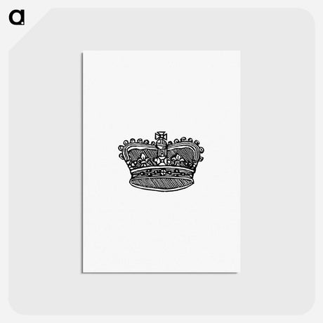 アートポストカード-Crown from A Vade-Mecum for Malt-Worms; or, a Guide to Good-Fellows
 - 大英図書館 Postcard.
