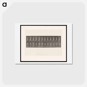 アートポストカード-Man with Buckets
 - エドワード マイブリッジ Postcard.