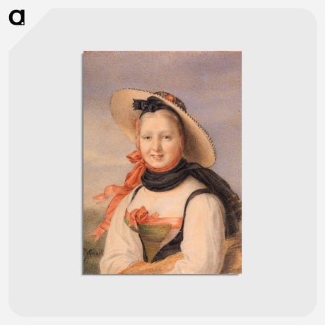 アートポストカード-Portrait of a Girl
 - バーンズ・コレクション Postcard.