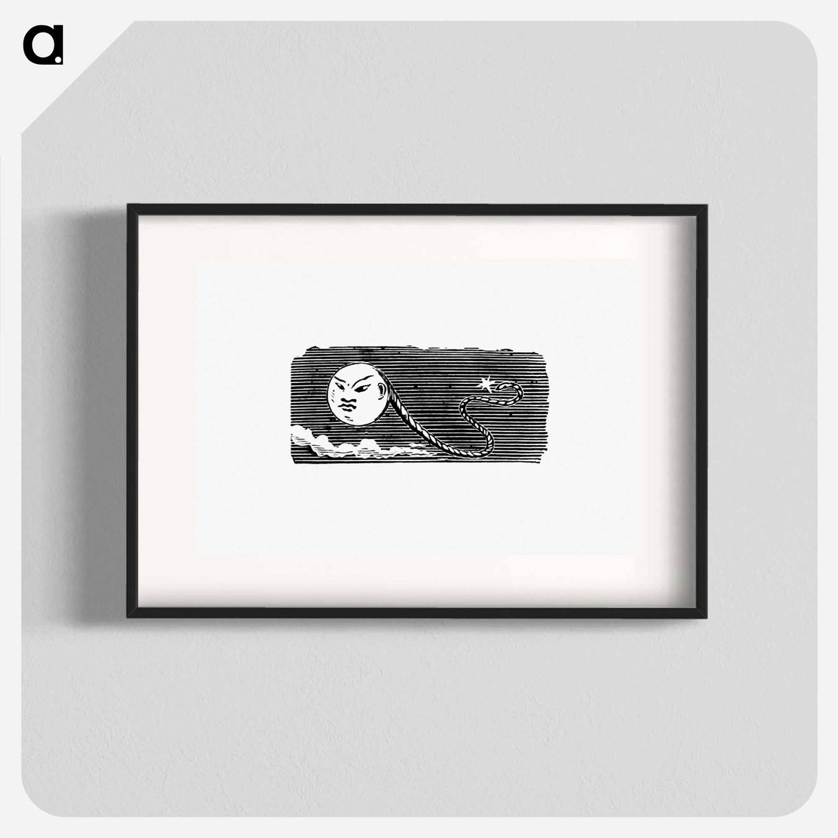 アートポスター-Tailpiece with Face
 - 大英図書館 Poster.