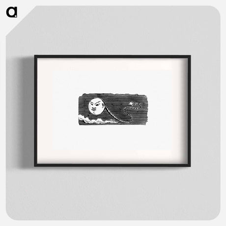 アートポスター-Tailpiece with Face
 - 大英図書館 Poster.