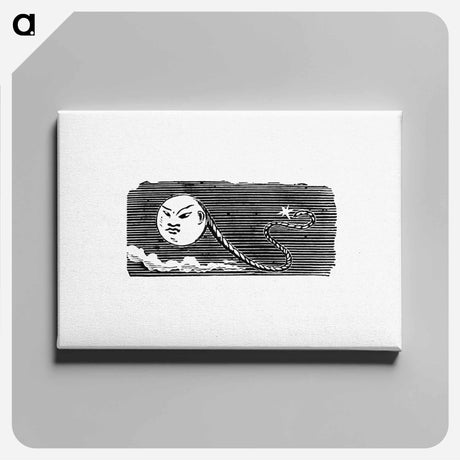 アートパネル-Tailpiece with Face
 - 大英図書館 Canvas.