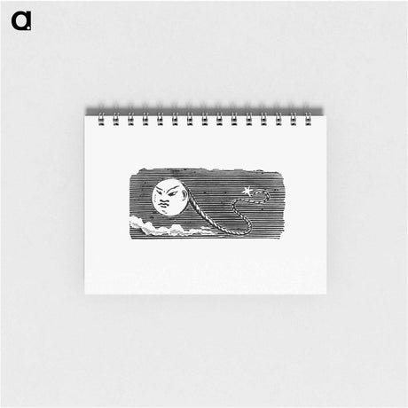アートメモ帳-Tailpiece with Face
 - 大英図書館 Memo.