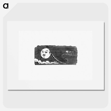 アートポスター-Tailpiece with Face
 - 大英図書館 Poster.