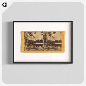 アートポスター-Reflection of Mount Waiya in Mirror Lake
 - エドワード マイブリッジ Poster.