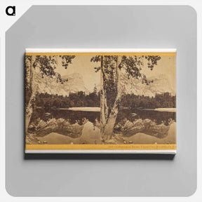 アートパネル-Reflection of Mount Waiya in Mirror Lake
 - エドワード マイブリッジ Canvas.