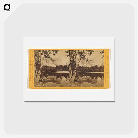 アートポストカード-Reflection of Mount Waiya in Mirror Lake
 - エドワード マイブリッジ Postcard.