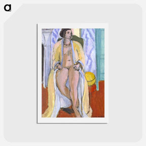 アートポストカード-Nude in Peignoir - アンリ マティス Postcard.