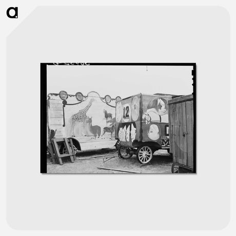 アートポストカード-Whitmarsh's Circus Wagons
 - ラッセル リー Postcard.