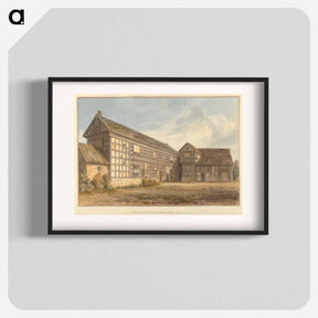アートポスター-North East View of Samlesbury Hall, Lancashire
 - イェール大学アートギャラリー Poster.