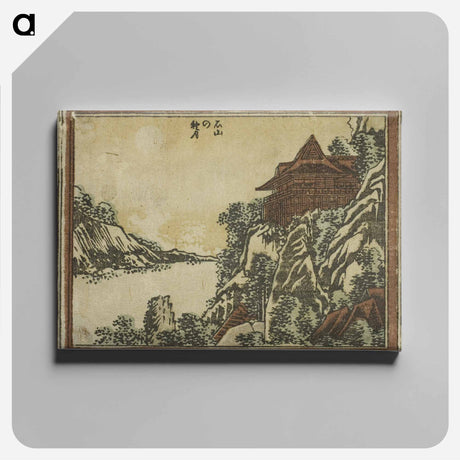アートパネル-Autumn Moon at Ishiyama - 葛飾 北斎 Canvas.