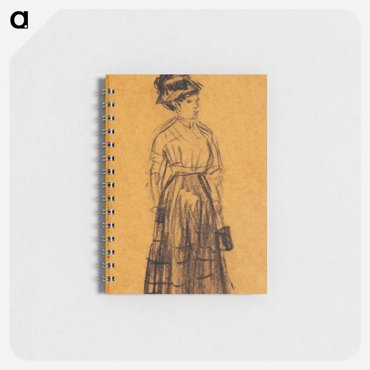 アートメモ帳-Woman in Black Hat and Black Skirt
 - バーンズ・コレクション Memo.