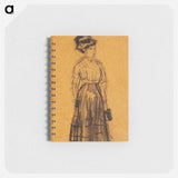 アートメモ帳-Woman in Black Hat and Black Skirt
 - バーンズ・コレクション Memo.