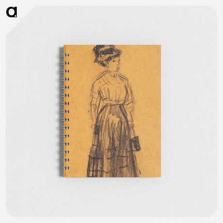 アートメモ帳-Woman in Black Hat and Black Skirt
 - バーンズ・コレクション Memo.