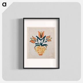 アートポスター-Three Tulips in Vase
 - バーンズ・コレクション Poster.