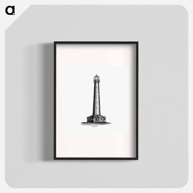 アートポスター-Lobos Cay from Circular Relating to Lighthouses, Lightships, Buoys, and Beacons
 - 大英図書館 Poster.