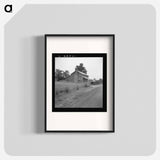 Tobacco sharecropper's house - Dorothea Lange Poster.