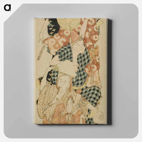 アートパネル-Bon Festival Dance - 葛飾 北斎 Canvas.