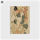 アートポストカード-Bon Festival Dance - 葛飾 北斎 Postcard.