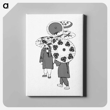 アートパネル-Oriental Umbrellas from My Little Chinese Book
 - 大英図書館 Canvas.