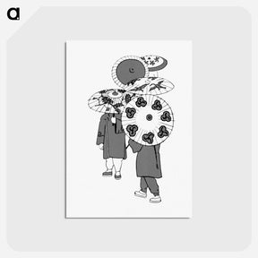 アートポストカード-Oriental Umbrellas from My Little Chinese Book
 - 大英図書館 Postcard.