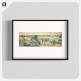 アートポスター-Panoramic Views along the Banks of the Sumida River - 葛飾 北斎 Poster.