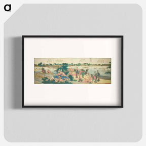 アートポスター-Panoramic Views along the Banks of the Sumida River - 葛飾 北斎 Poster.