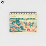 Panoramic Views along the Banks of the Sumida River - 葛飾 北斎 Memo.