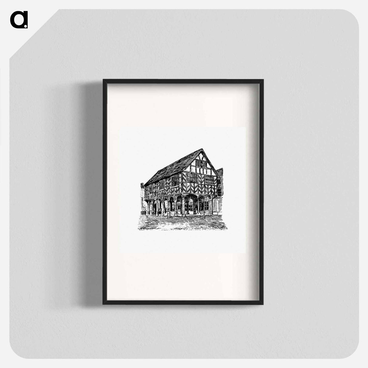 アートポスター-Ledbury Market House, An Episode Of The Wars Of The Roses
 - 大英図書館 Poster.
