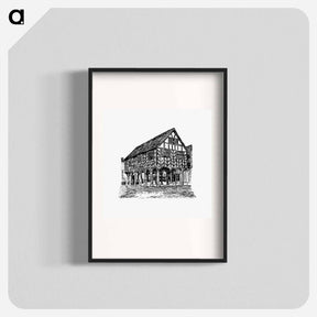 アートポスター-Ledbury Market House, An Episode Of The Wars Of The Roses
 - 大英図書館 Poster.
