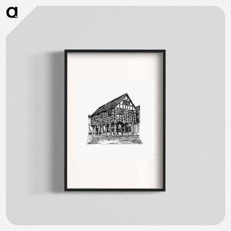 アートポスター-Ledbury Market House, An Episode Of The Wars Of The Roses
 - 大英図書館 Poster.