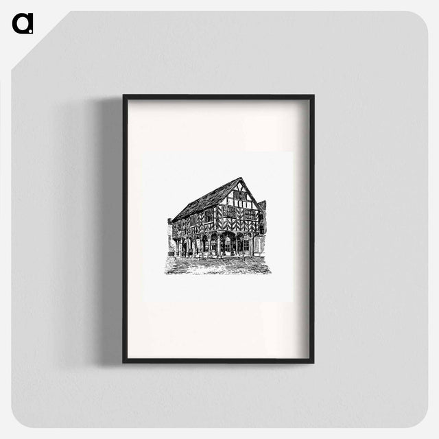 アートポスター-Ledbury Market House, An Episode Of The Wars Of The Roses
 - 大英図書館 Poster.