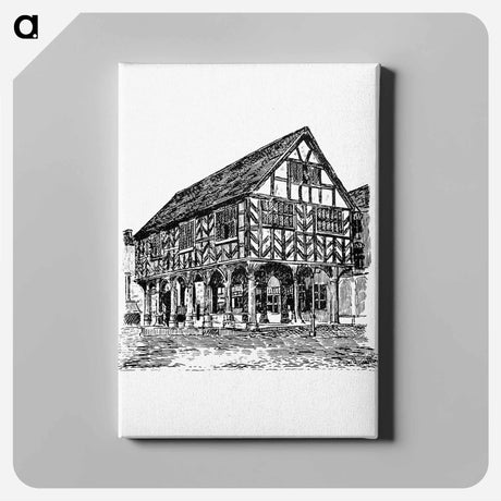 アートパネル-Ledbury Market House, An Episode Of The Wars Of The Roses
 - 大英図書館 Canvas.