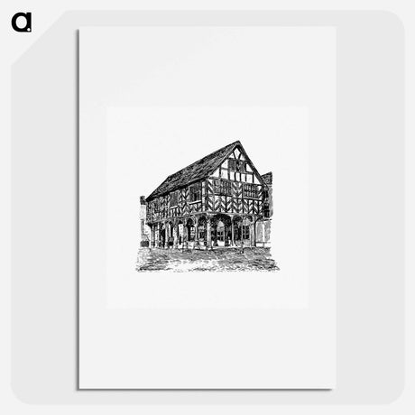 アートポスター-Ledbury Market House, An Episode Of The Wars Of The Roses
 - 大英図書館 Poster.