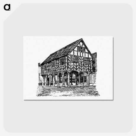 アートポストカード-Ledbury Market House, An Episode Of The Wars Of The Roses
 - 大英図書館 Postcard.