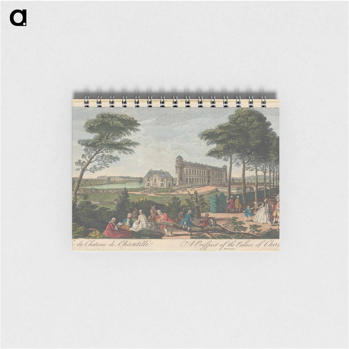 アートメモ帳-A Prospect of the Palace of Chantilli
 - イェール大学アートギャラリー Memo.